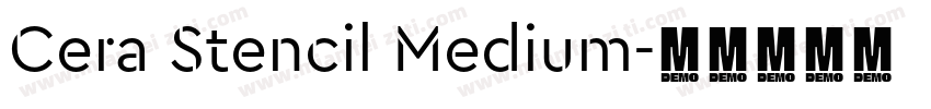 Cera Stencil Medium字体转换
